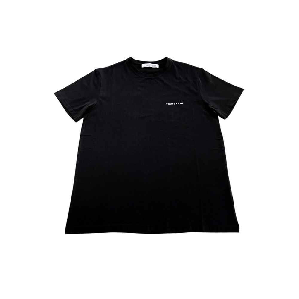 Black Cotton Men T-Shirt - ventzia