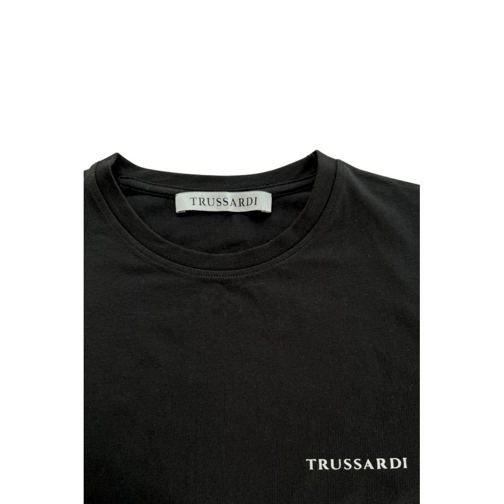 Black Cotton Men T-Shirt - ventzia