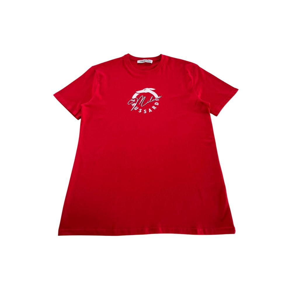Red Cotton Men T-Shirt - ventzia