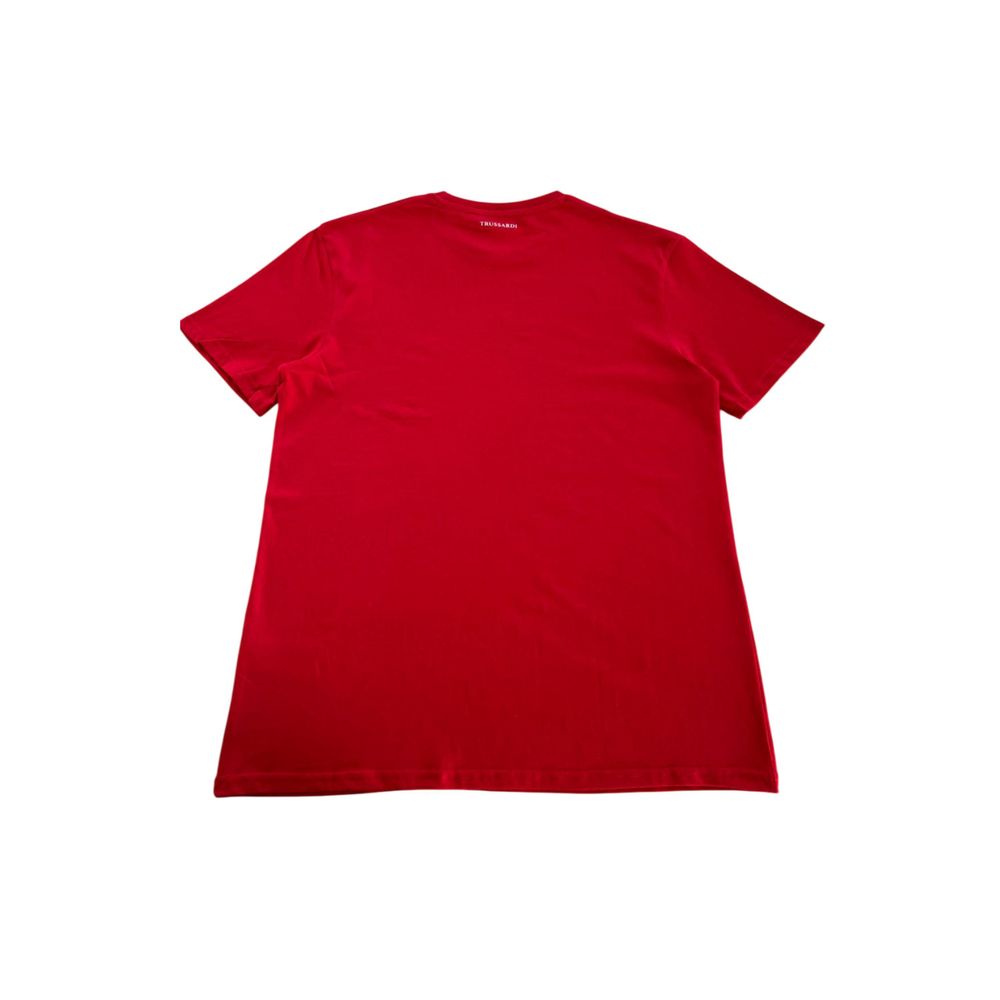 Red Cotton Men T-Shirt - ventzia