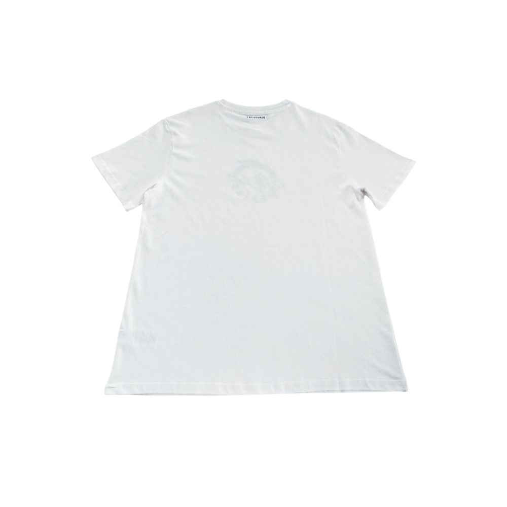White Cotton Men T-Shirt - ventzia