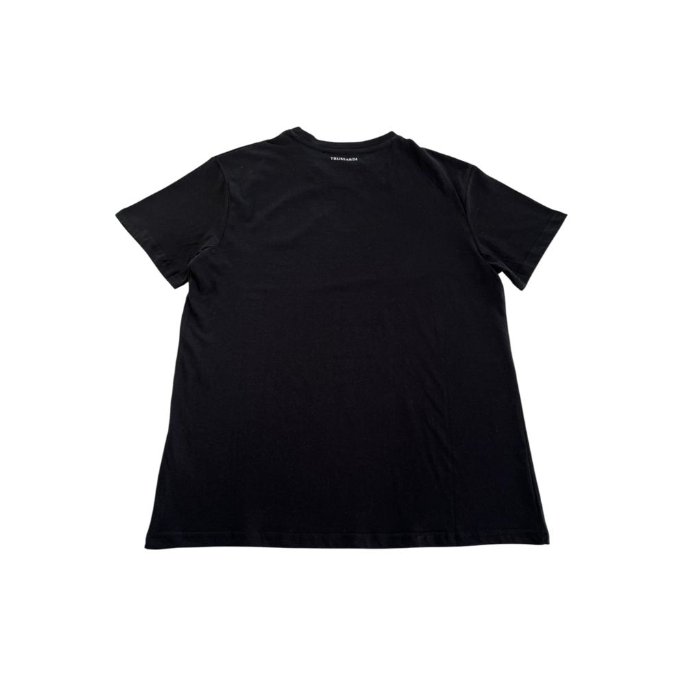 Black Cotton Men T-Shirt - ventzia