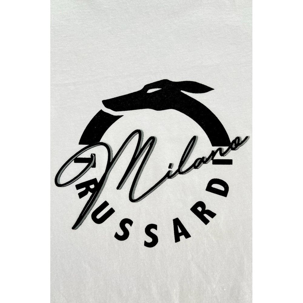 White Cotton Men T-Shirt - ventzia