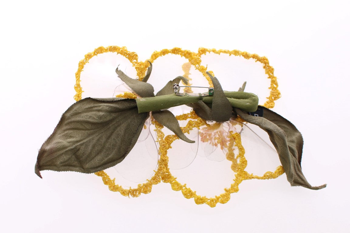 Exquisite Handmade Floral Silk Brooch - ventzia