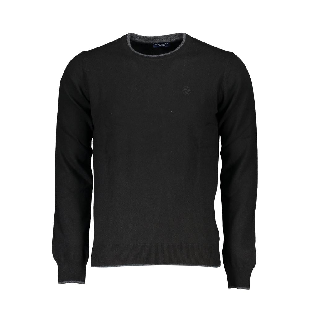 Black Polyamide Men Sweater - ventzia