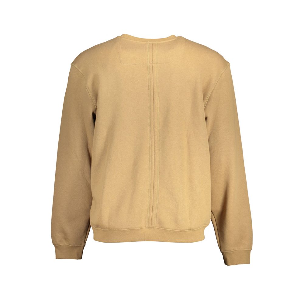 Beige Cotton Unisex Sweatshirt - ventzia