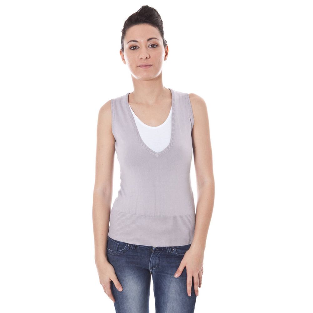 Gray Cotton Sweater - ventzia