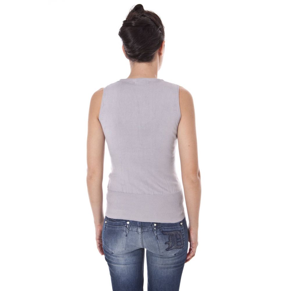 Gray Cotton Sweater - ventzia