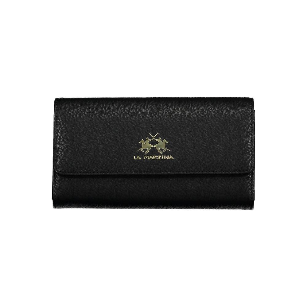 Black Polyethylene Women Wallet - ventzia
