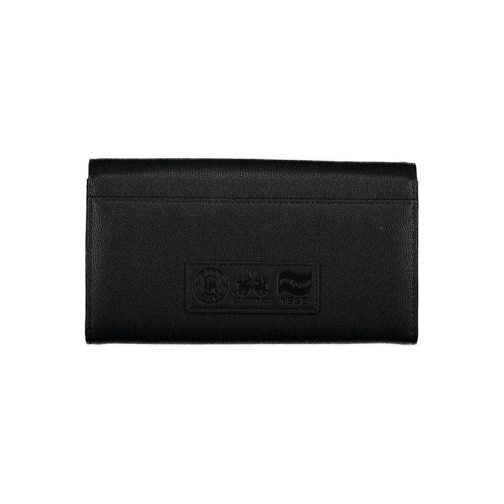 Black Polyethylene Women Wallet - ventzia