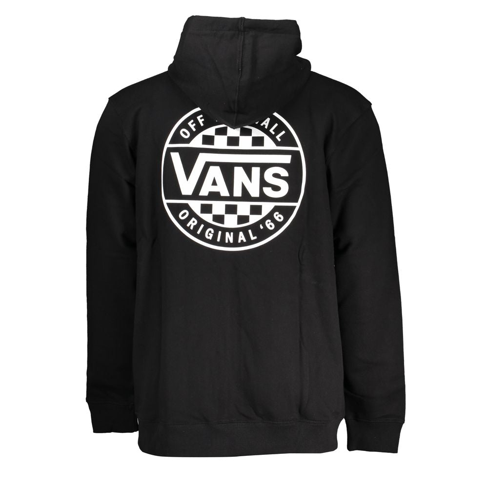 Sleek Black Zip Hoodie with Logo Print - ventzia