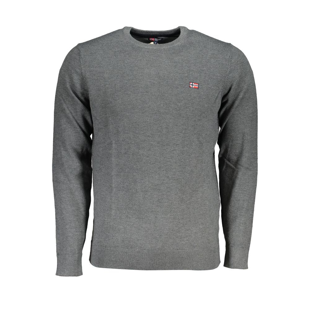 Gray Fabric Sweater - ventzia
