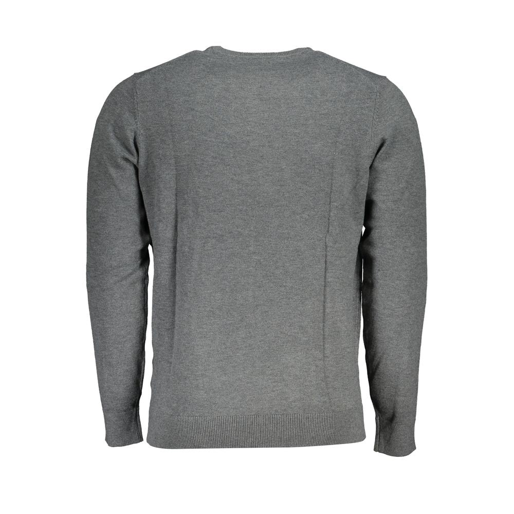 Gray Fabric Sweater - ventzia