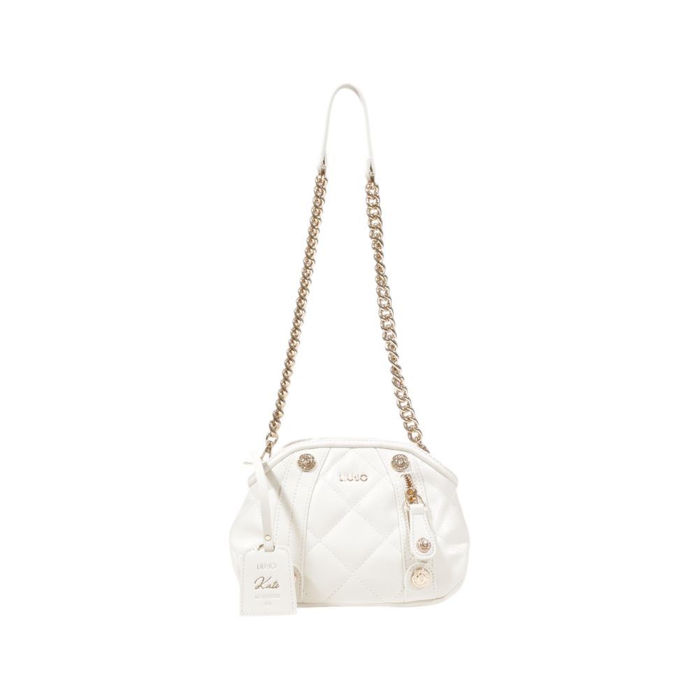 Cream Polyethylene Handbag - ventzia