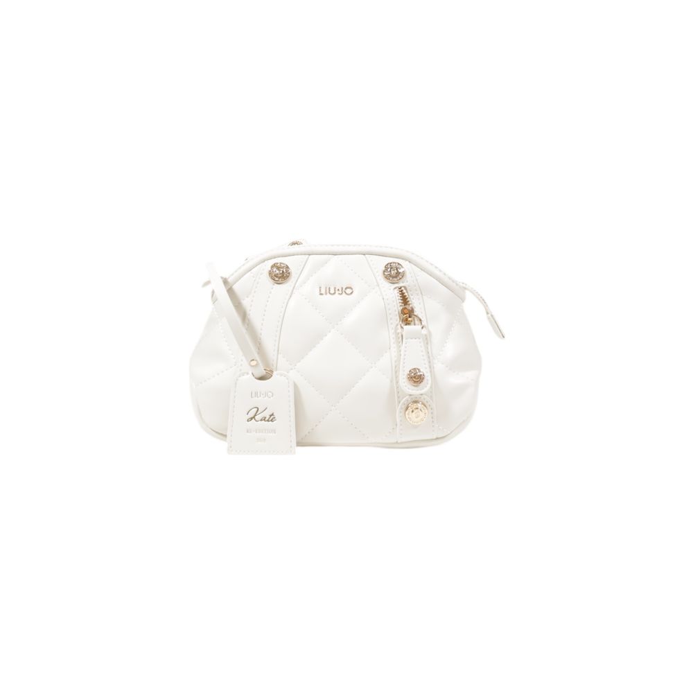 Cream Polyethylene Handbag - ventzia