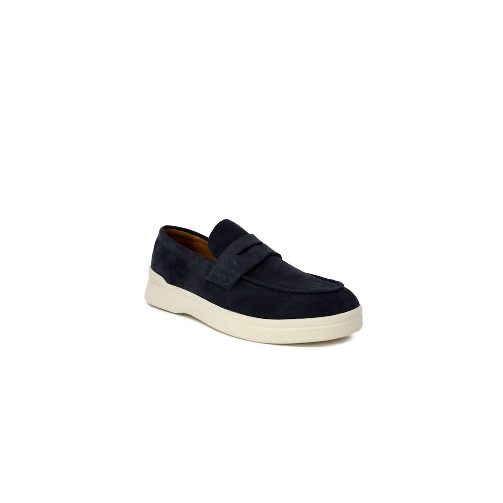Blue Suede Leather Oxfords And Derby