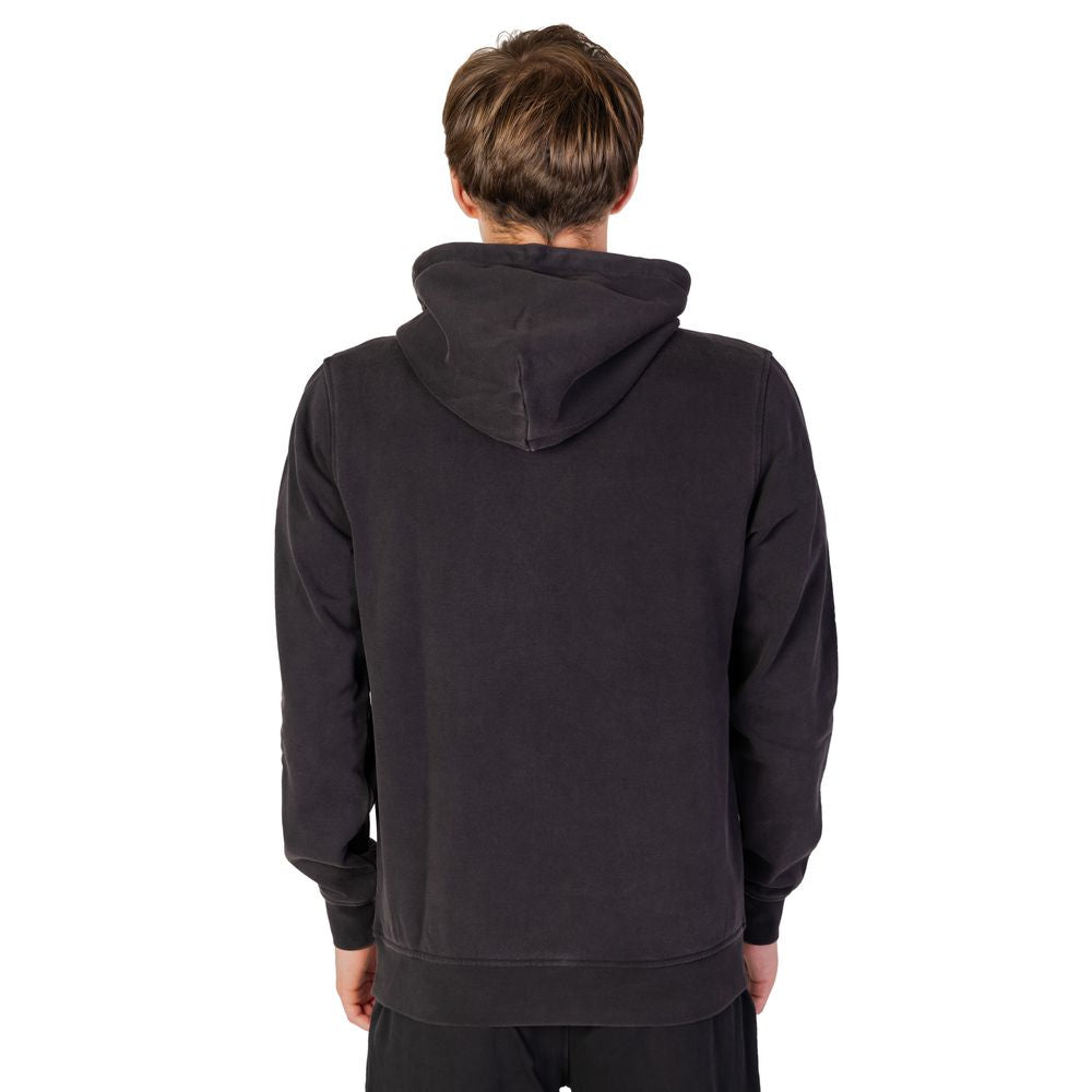Black Cotton Hoody - ventzia