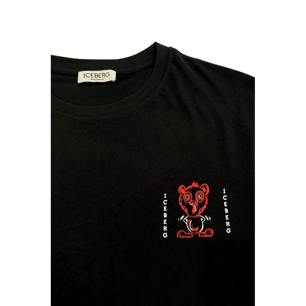 Black Cotton Men T-Shirt - ventzia