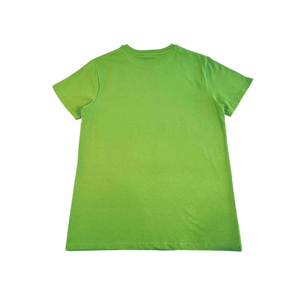 Green Cotton Men T-Shirt - ventzia