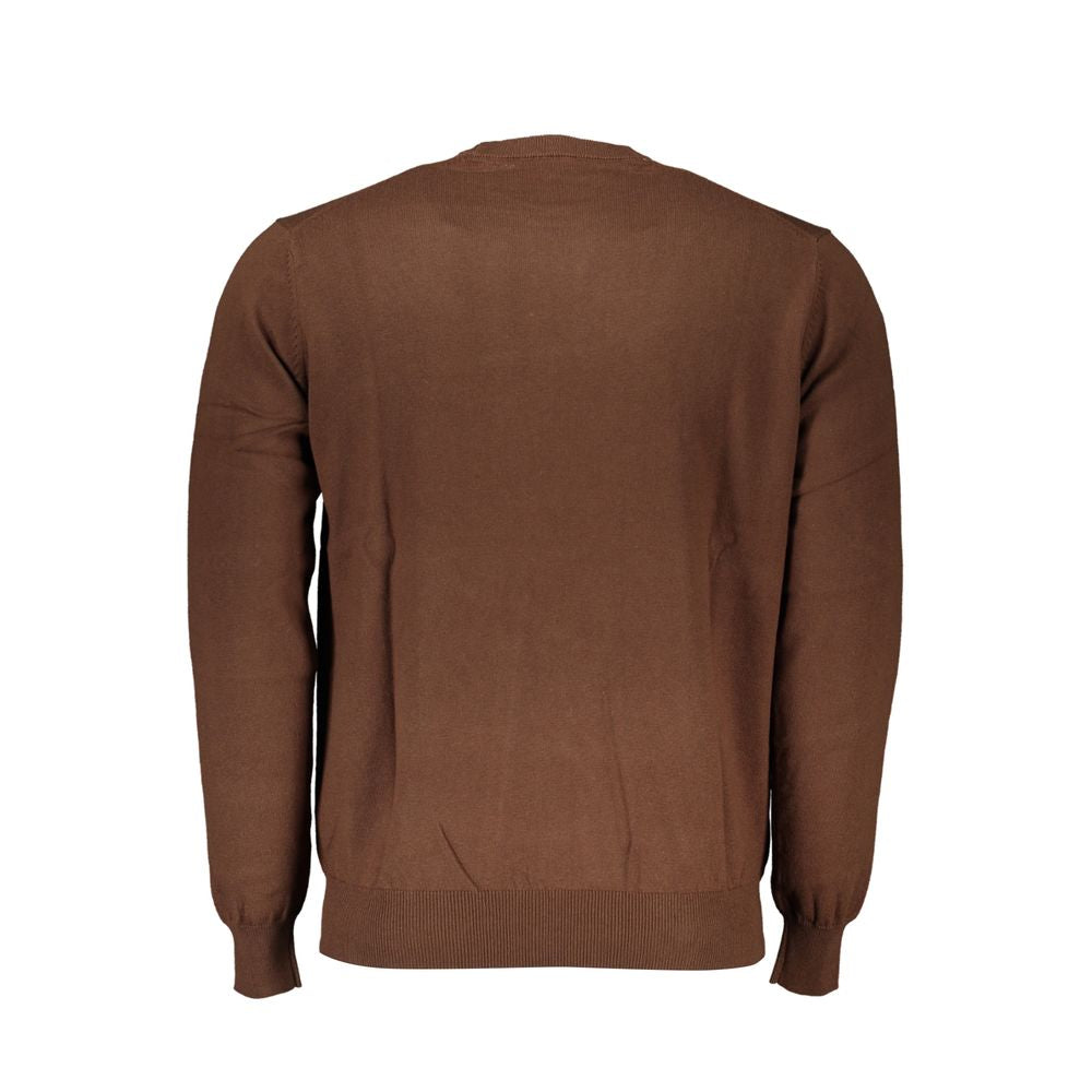 Elegant Crew Neck Embroidered Sweater - ventzia