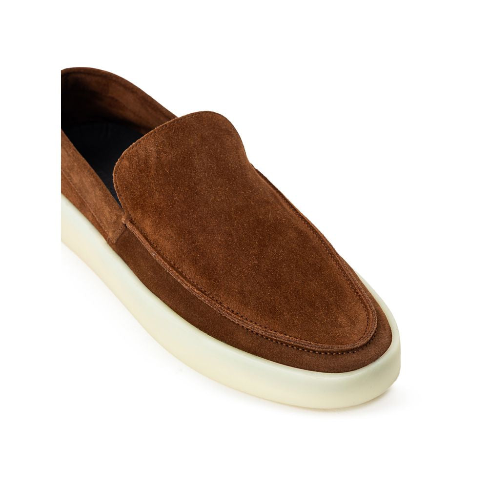 Brown Leather Slip-On Loafer - ventzia
