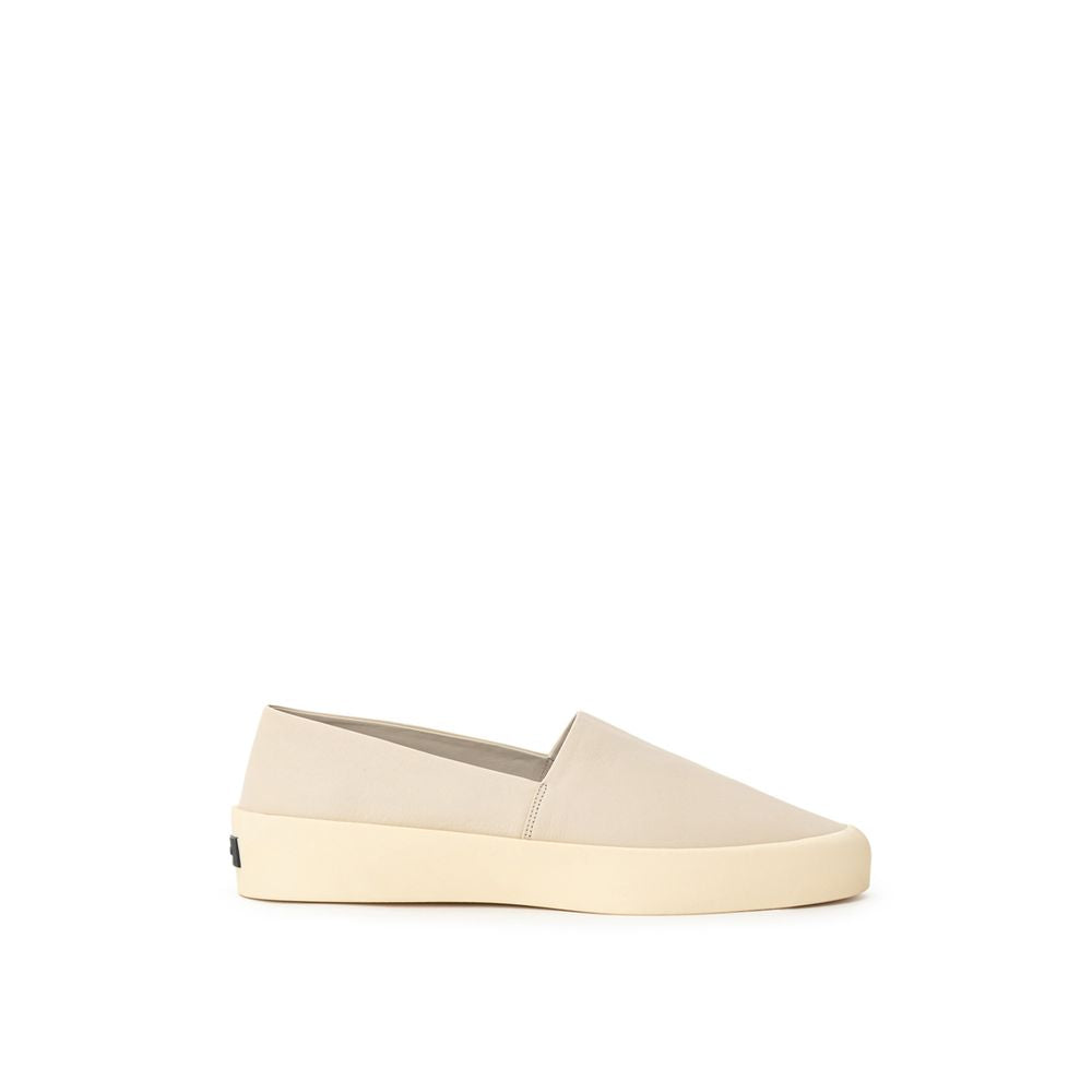 Gray Leather Slip-On Loafer - ventzia
