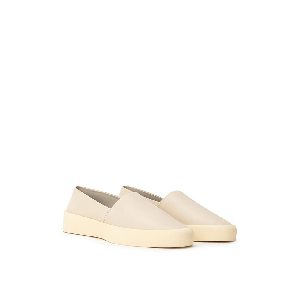 Gray Leather Slip-On Loafer - ventzia