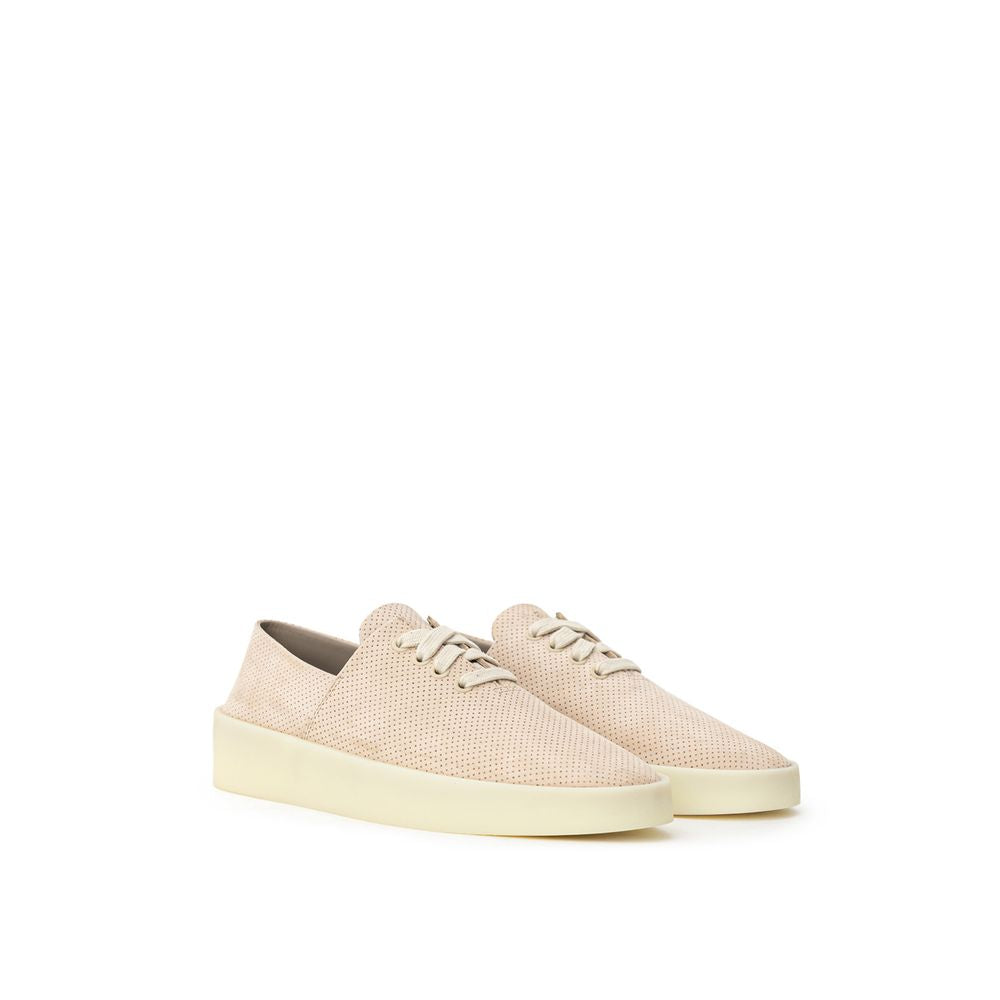 Beige Leather Sneaker - ventzia