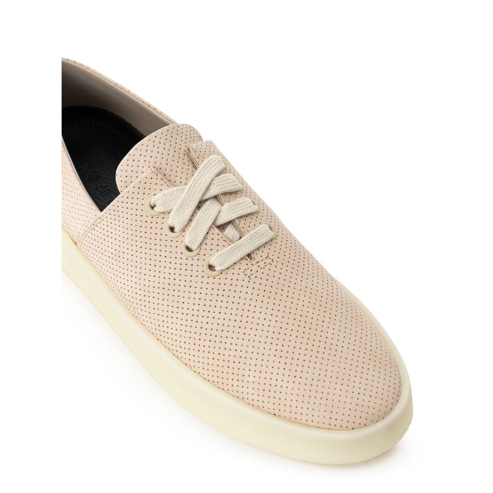 Beige Leather Sneaker - ventzia