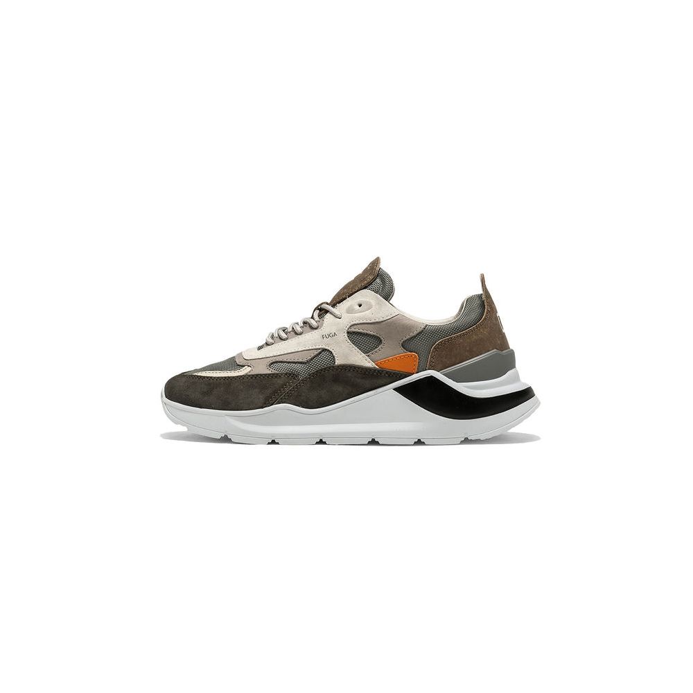 Gray Leather Sneaker - ventzia