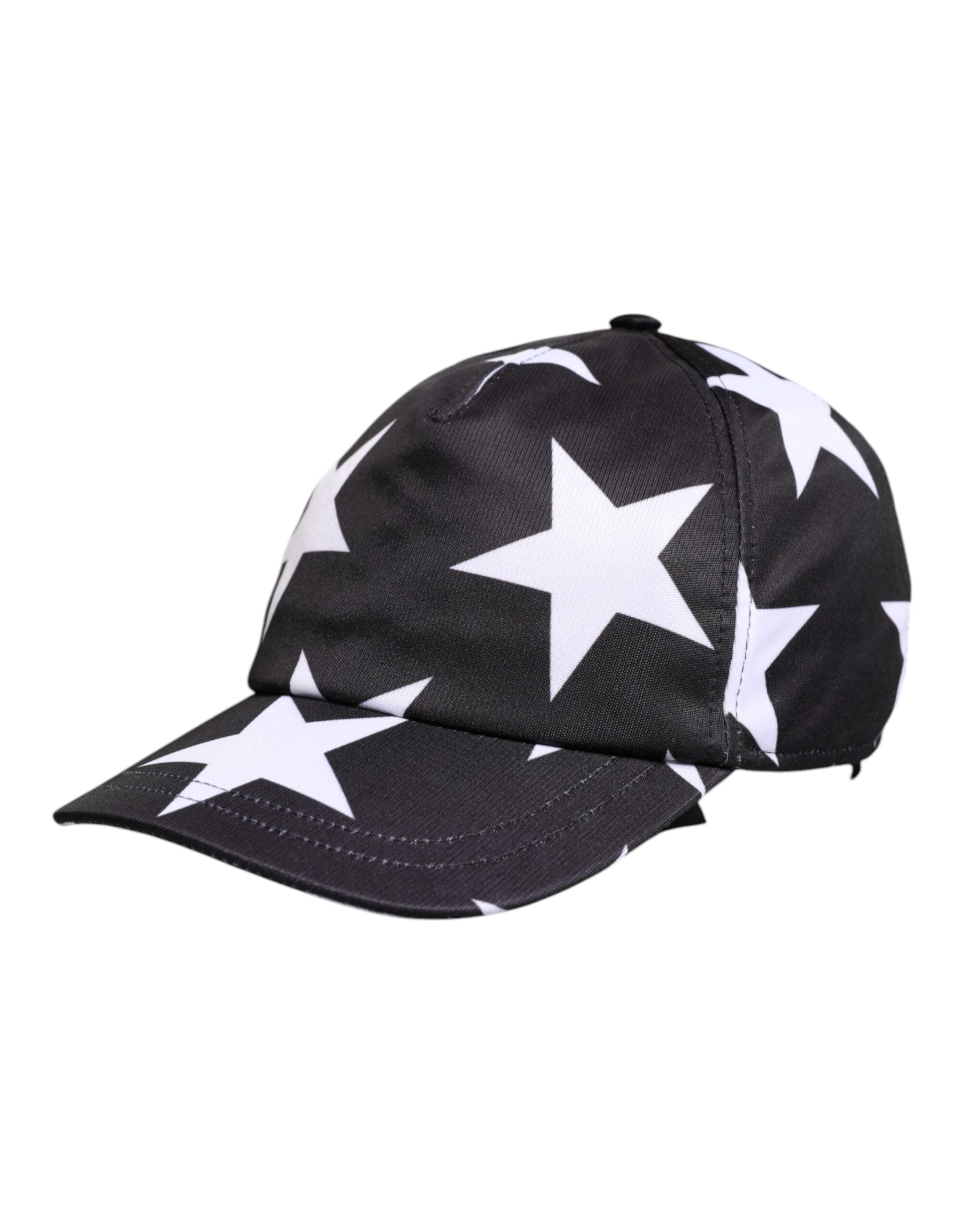 Black Star Print Polyester Baseball Cap - ventzia
