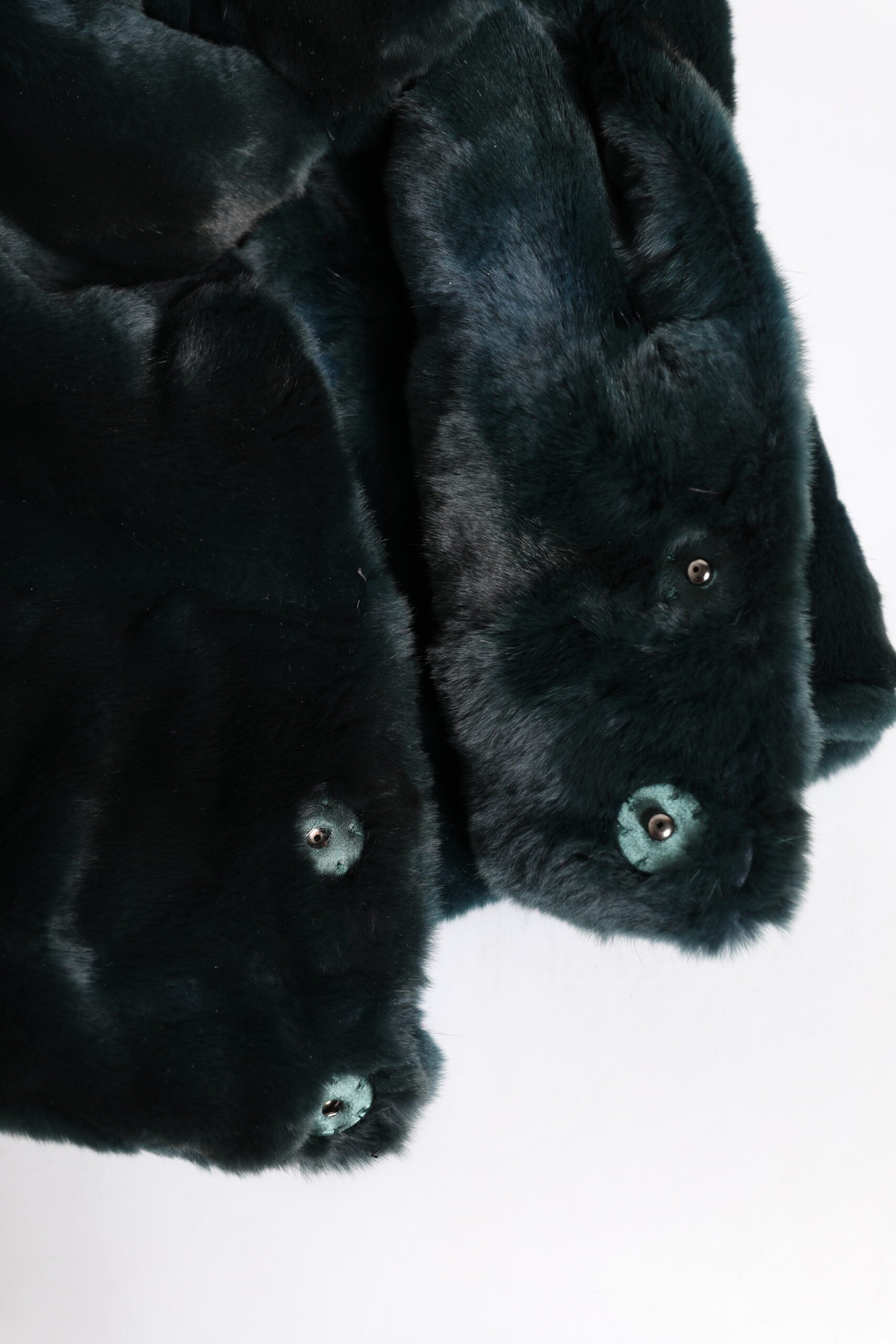 Black Weasel Fur Womens Beanie Hat - ventzia