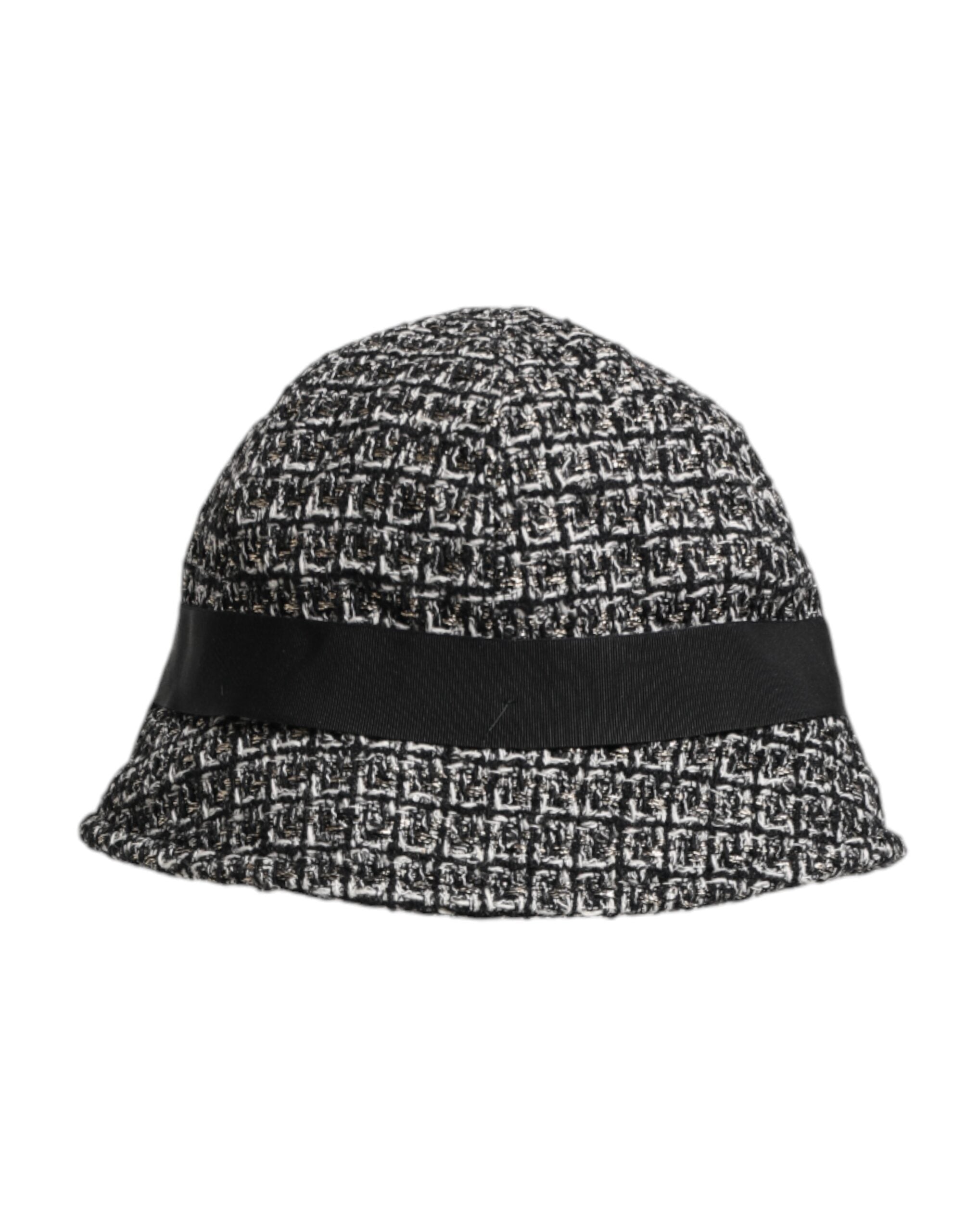 Black Cotton Blend Bucket Hat - ventzia