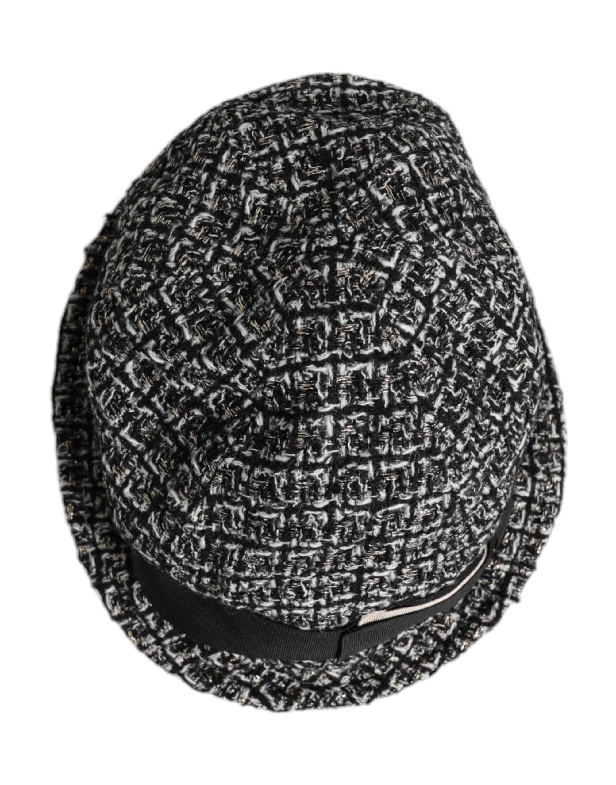 Black Cotton Blend Bucket Hat - ventzia