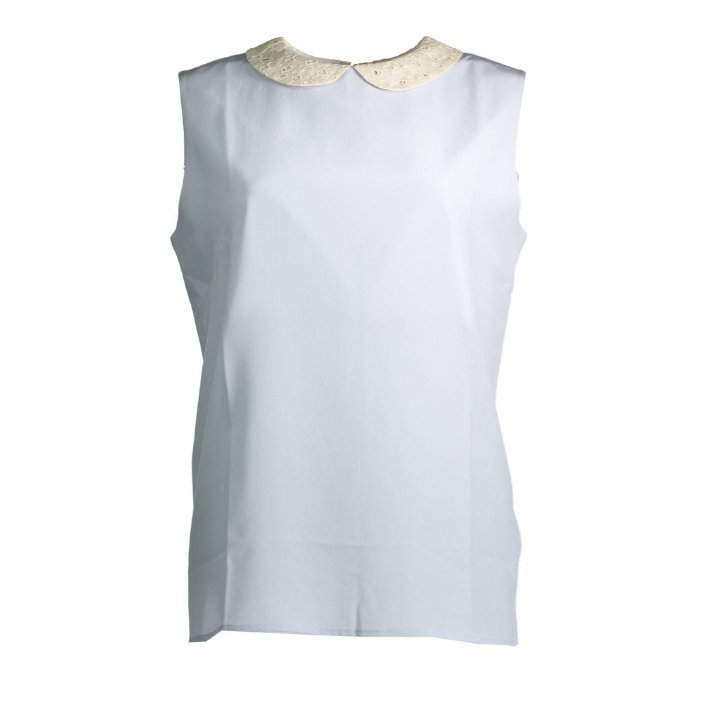 Blue Silk Women Tank - ventzia