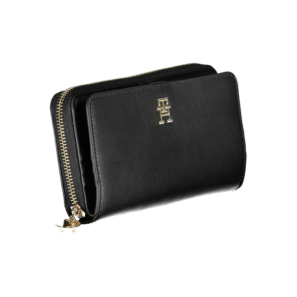 Nero Poliuretano Women Wallet - ventzia