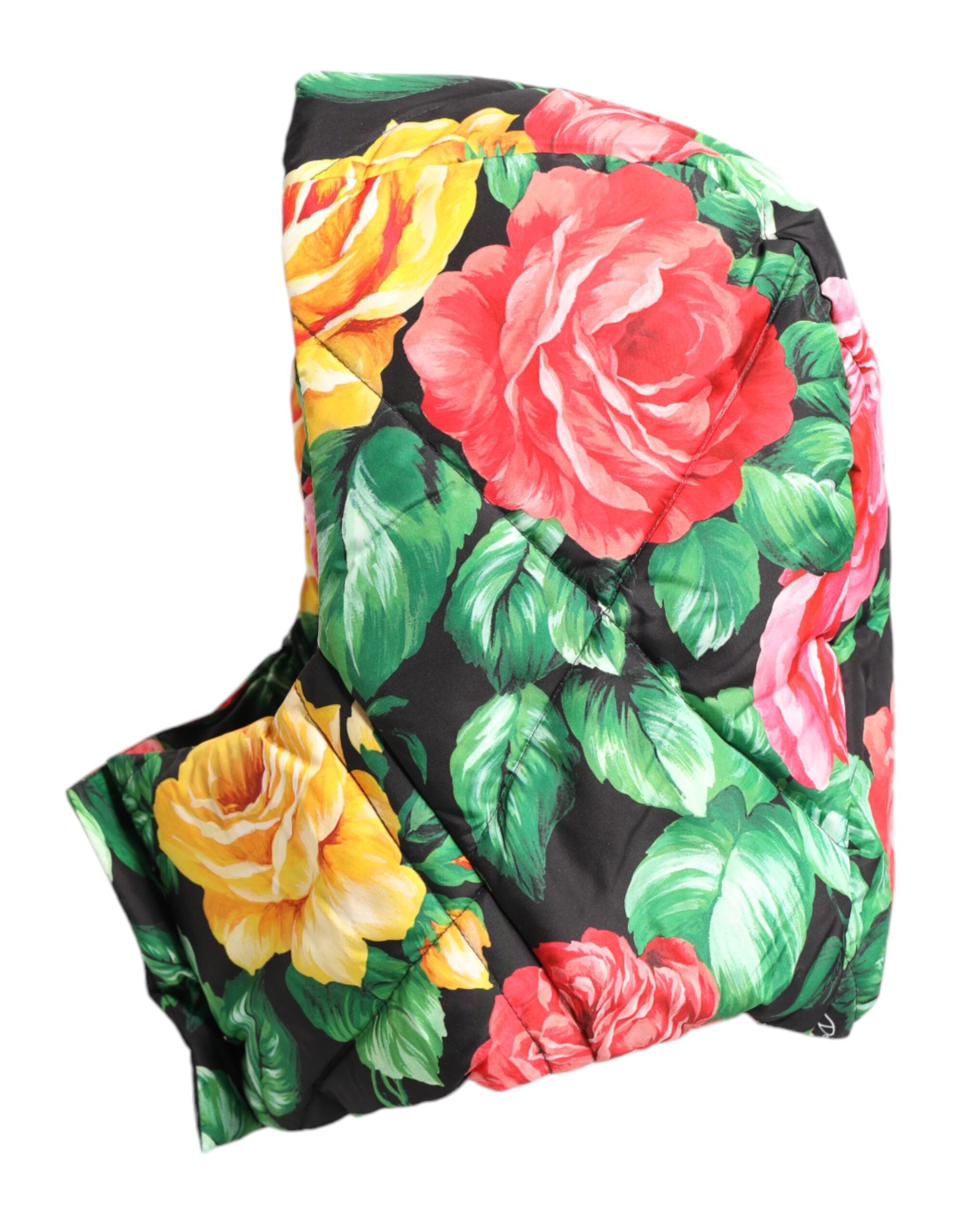 Multicolor Floral Print Whole Head Wrap Hat - ventzia