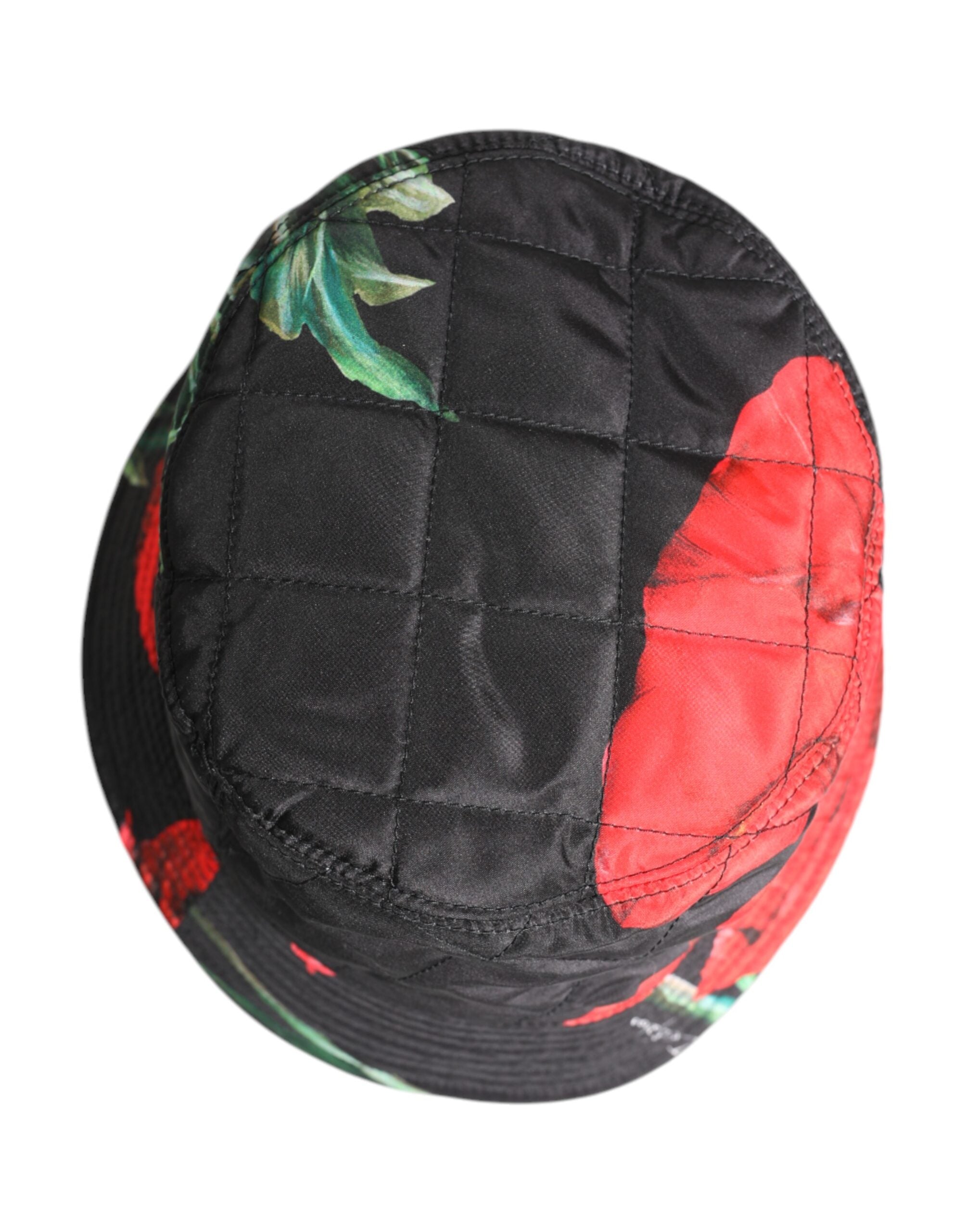 Multicolor DG Plaque Wide Brim Bucket Hat - ventzia