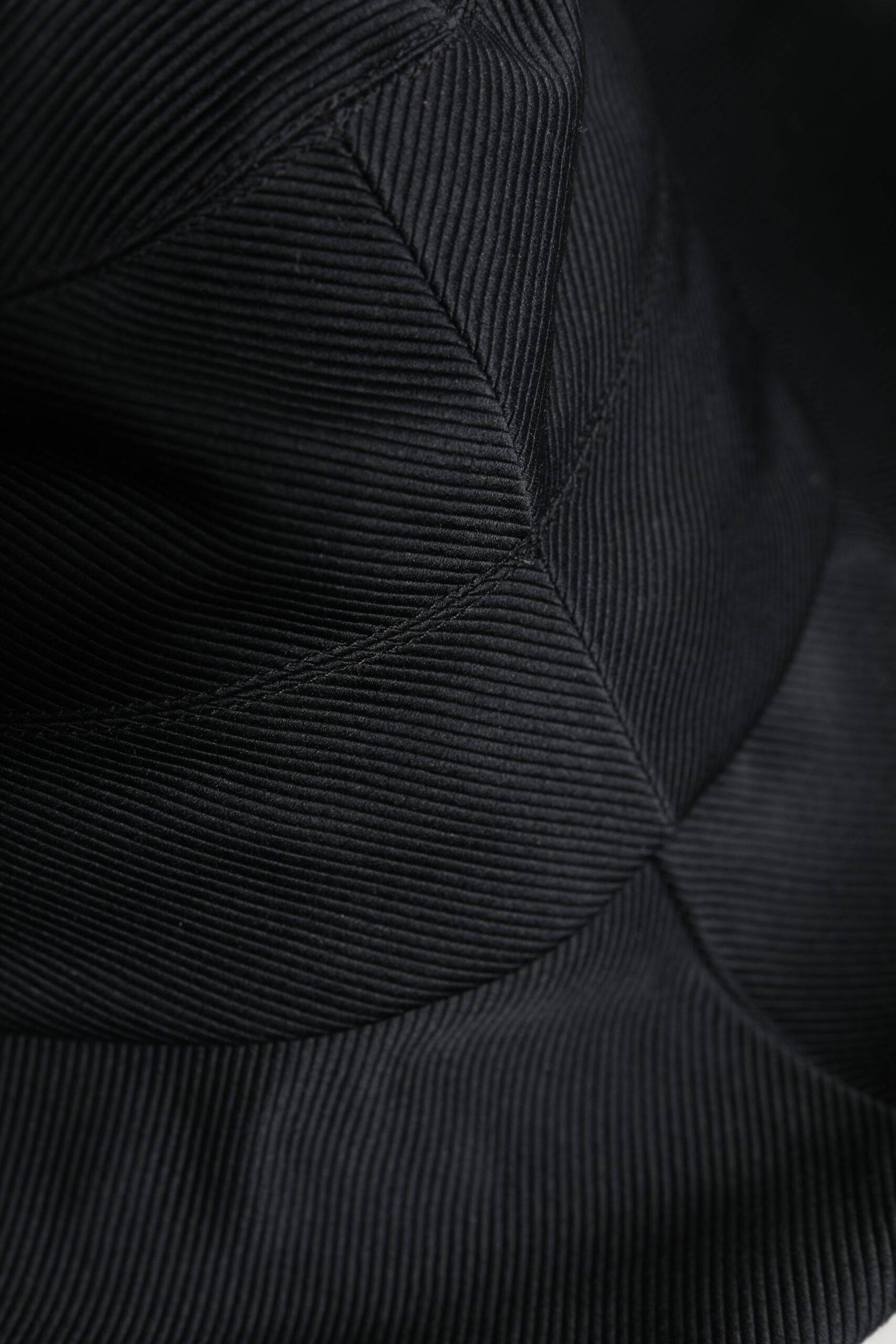 Black Cotton Wide Brim Fedora Hat - ventzia
