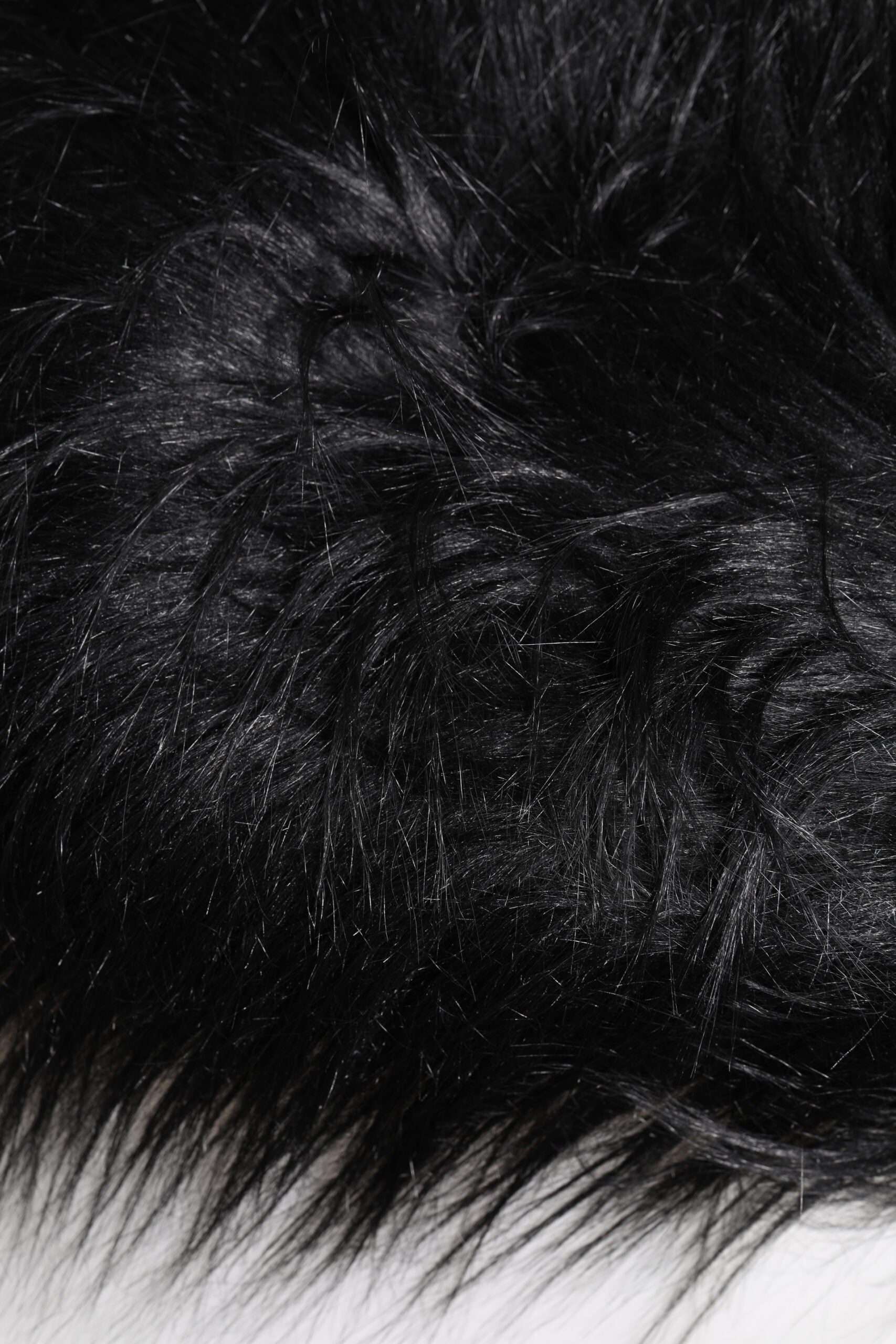 Black Acrylic Fur Womens Bucket Hat - ventzia