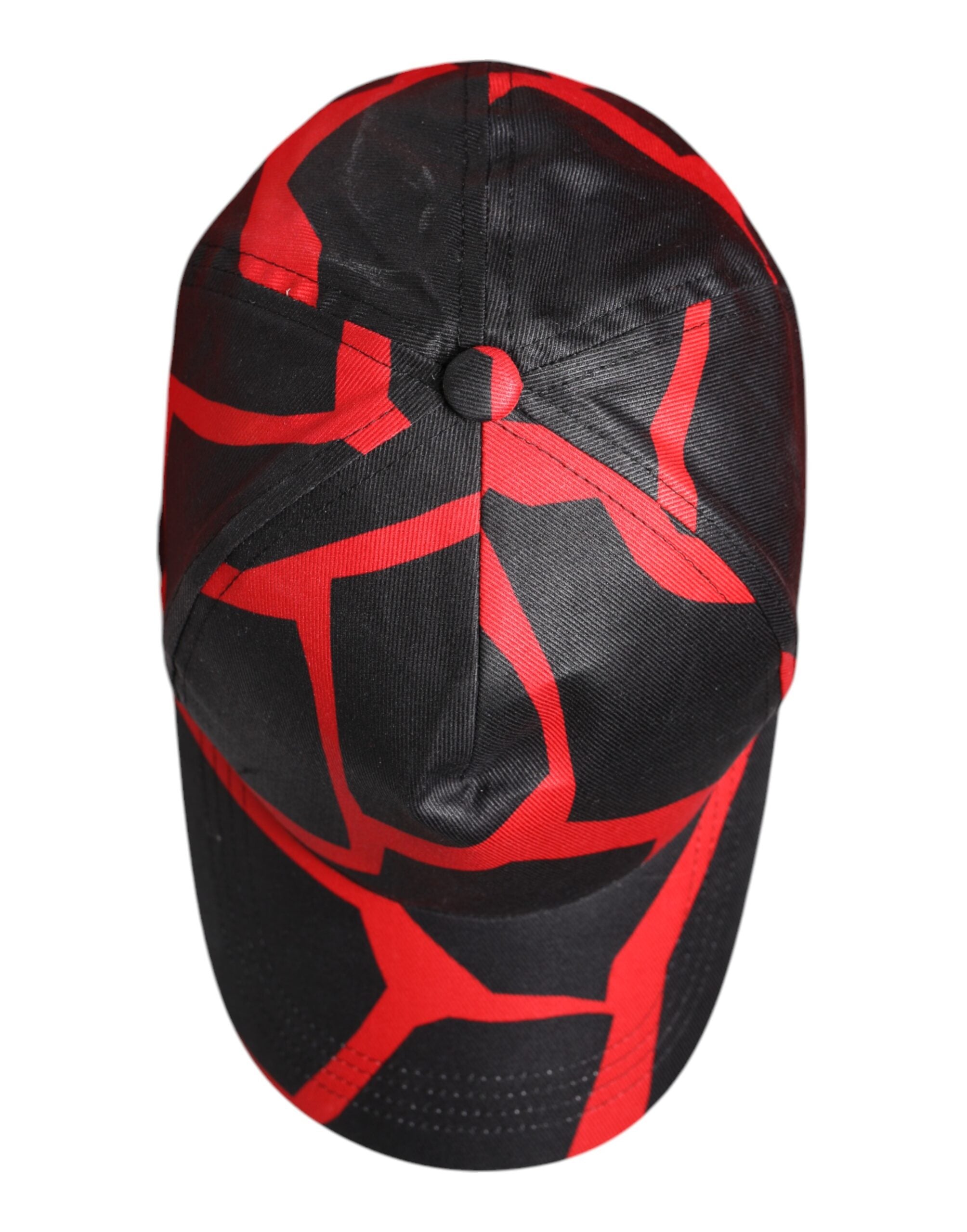 Red Black Lace Tulle Cotton Baseball Cap - ventzia