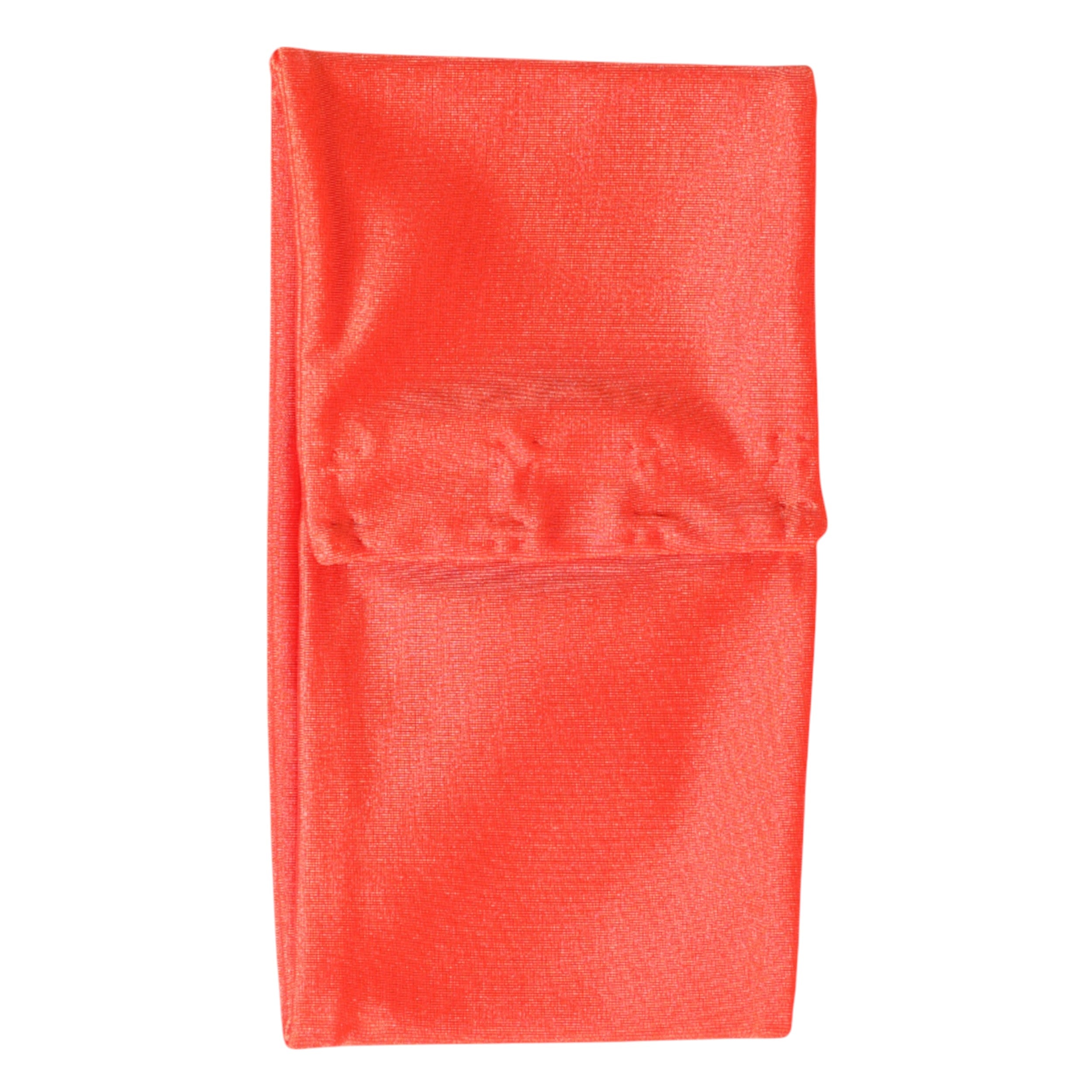Orange Nylon Stretch Women Neck Warmer Scarf - ventzia