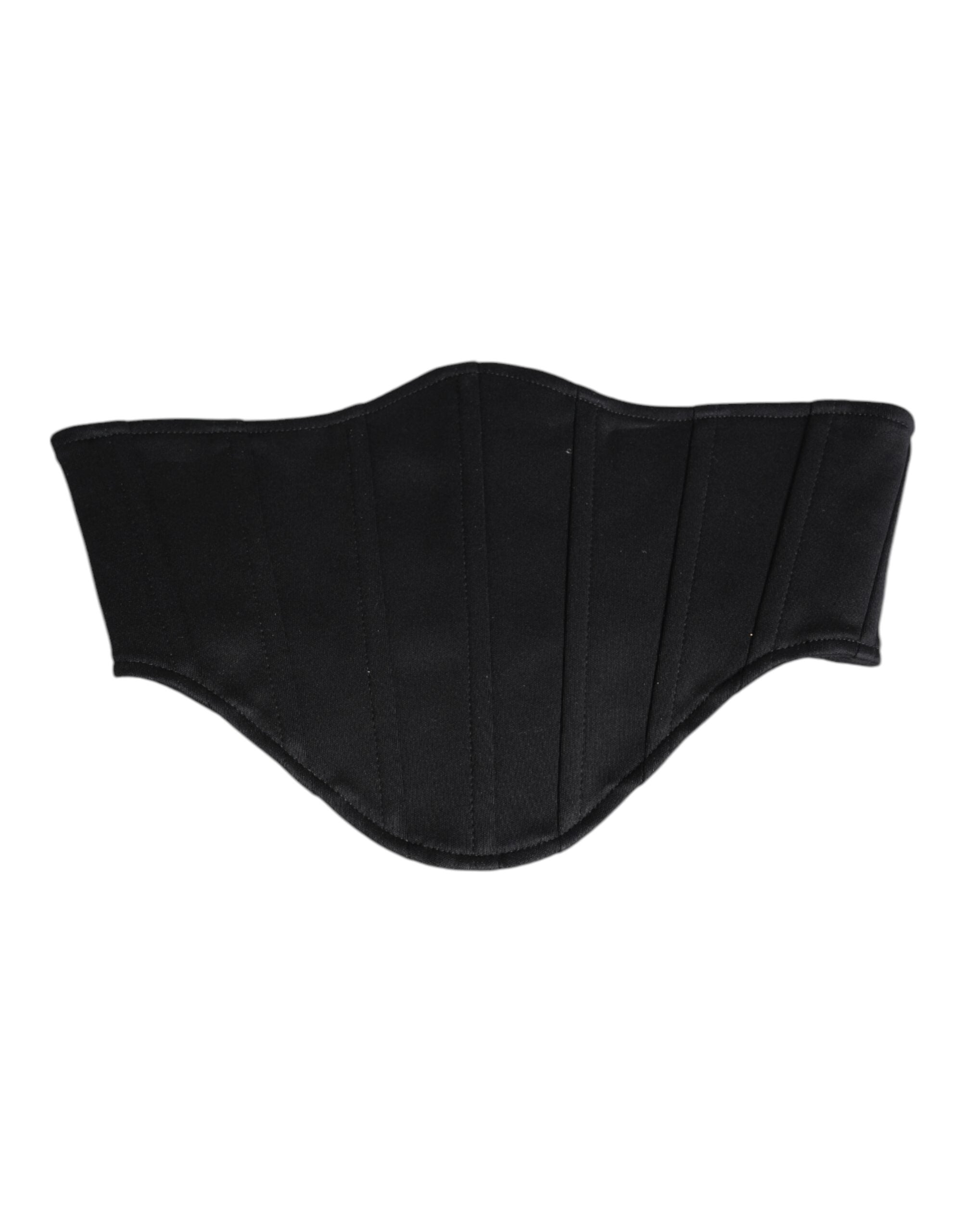 Black Cotton Waist Tuxedo Belt Cummerbund - ventzia