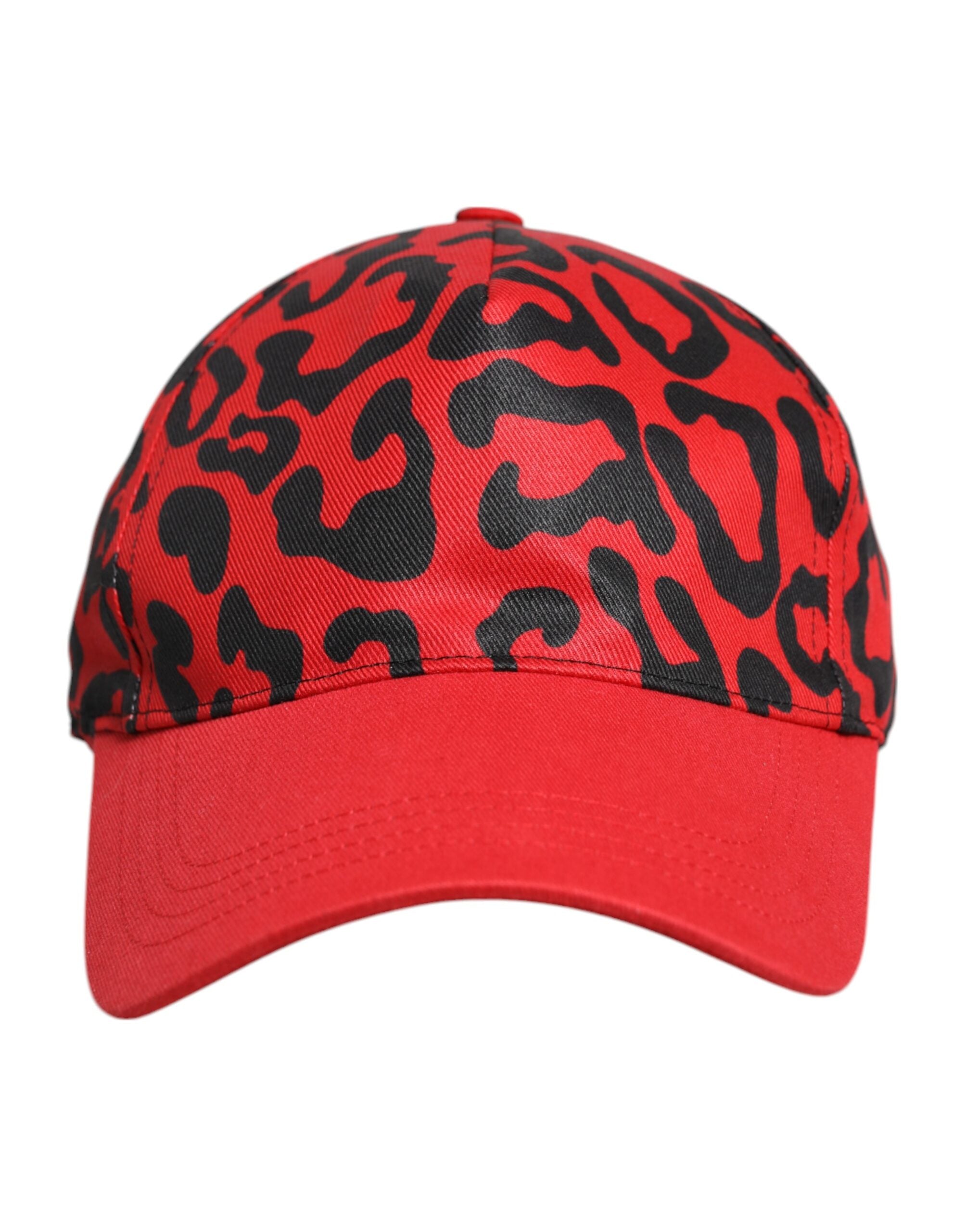 Red Cotton 6 Panels Women Baseball Cap - ventzia