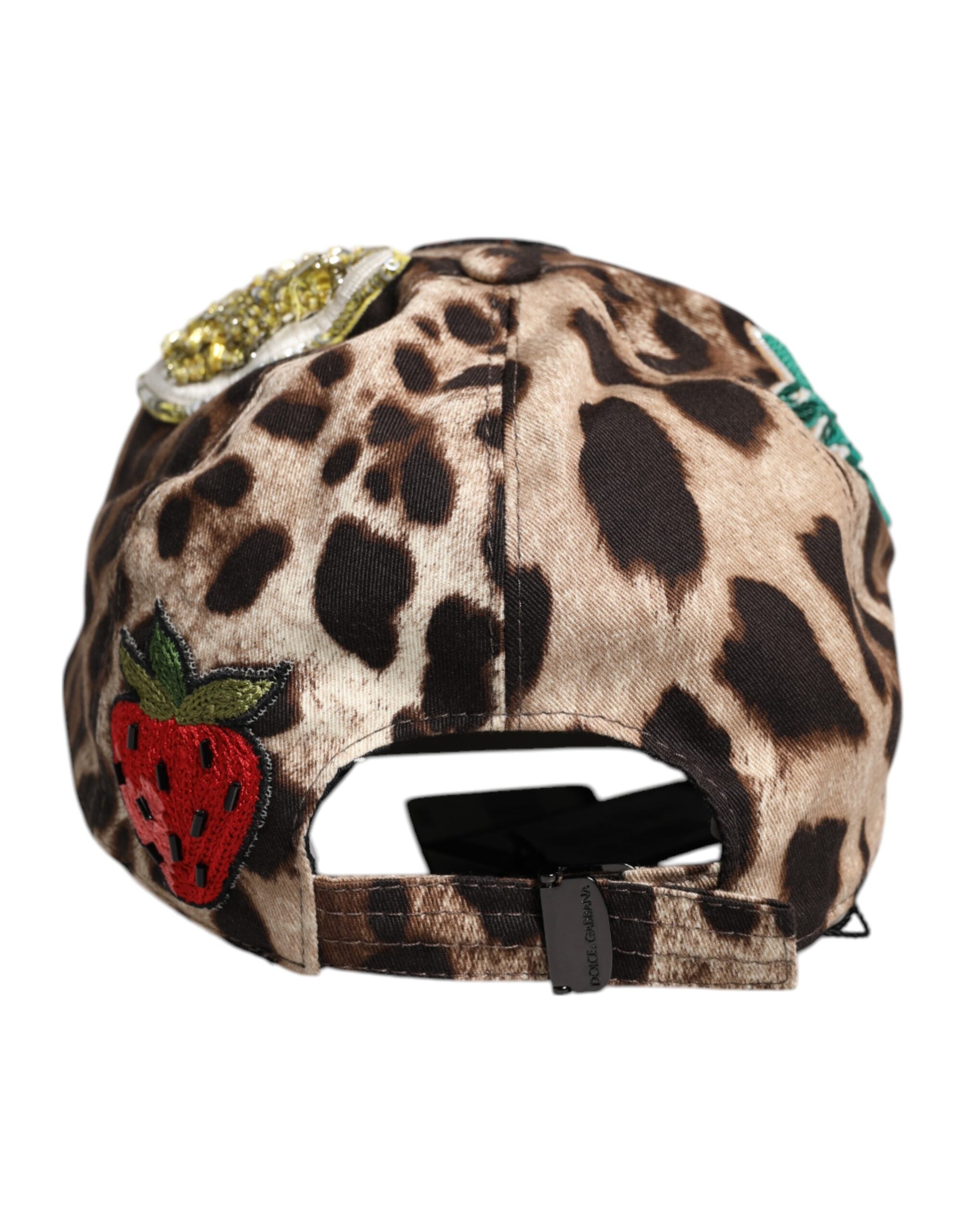 Brown Leopard Sequin Sicily Baseball Cap - ventzia