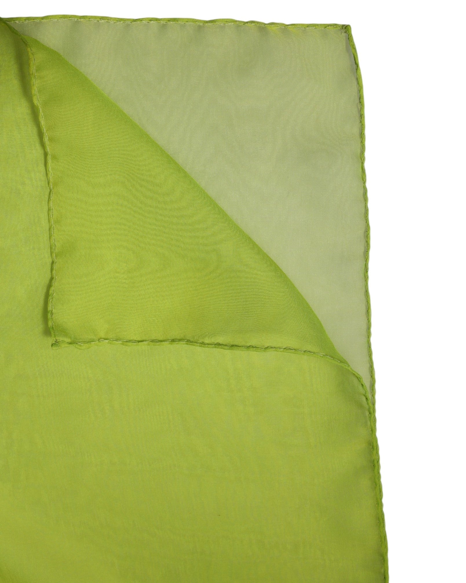 Green Silk Rectangle Wrap Shawl Neck Warmer Scarf - ventzia