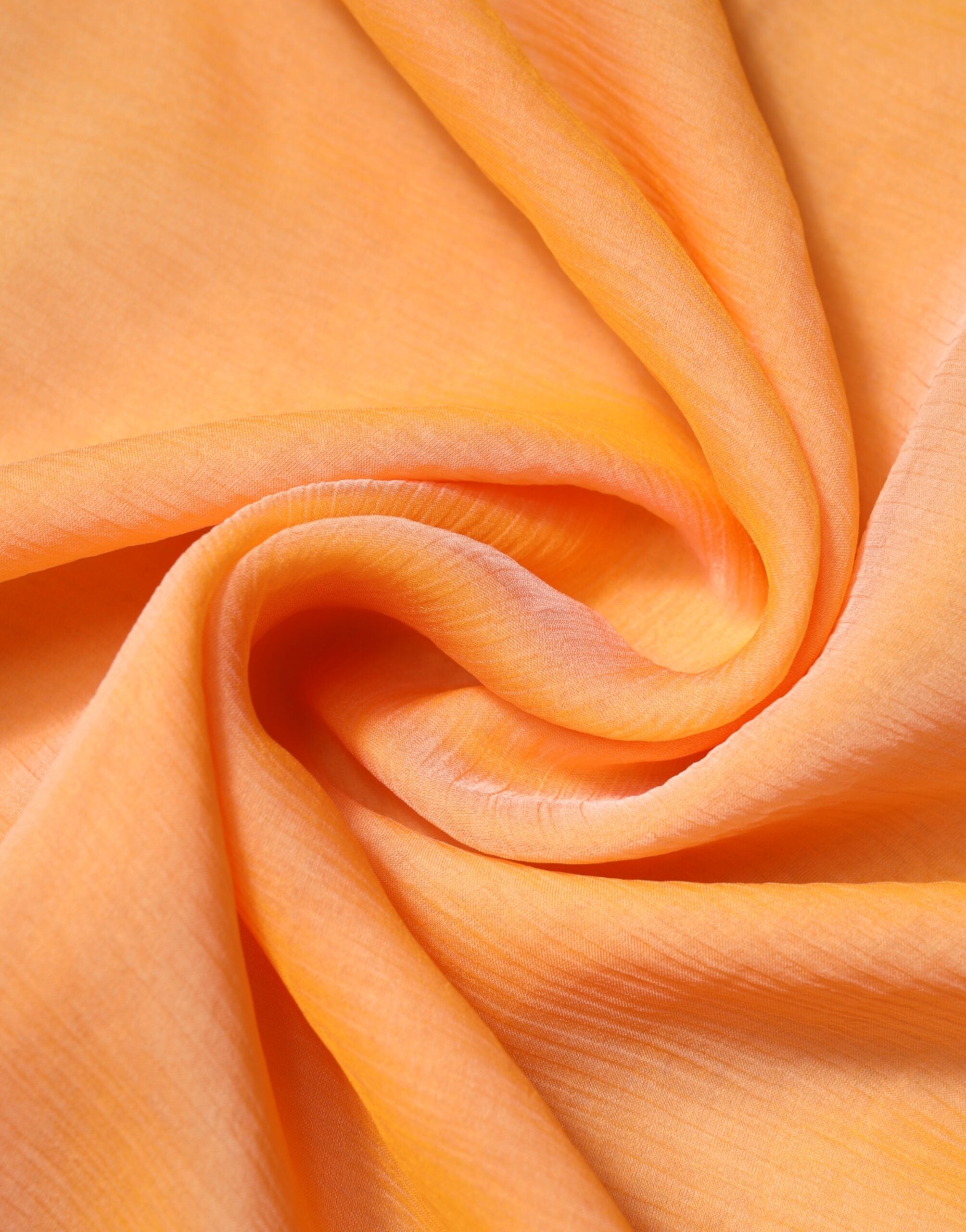 Orange Silk Rectangle Wrap Shawl Scarf - ventzia
