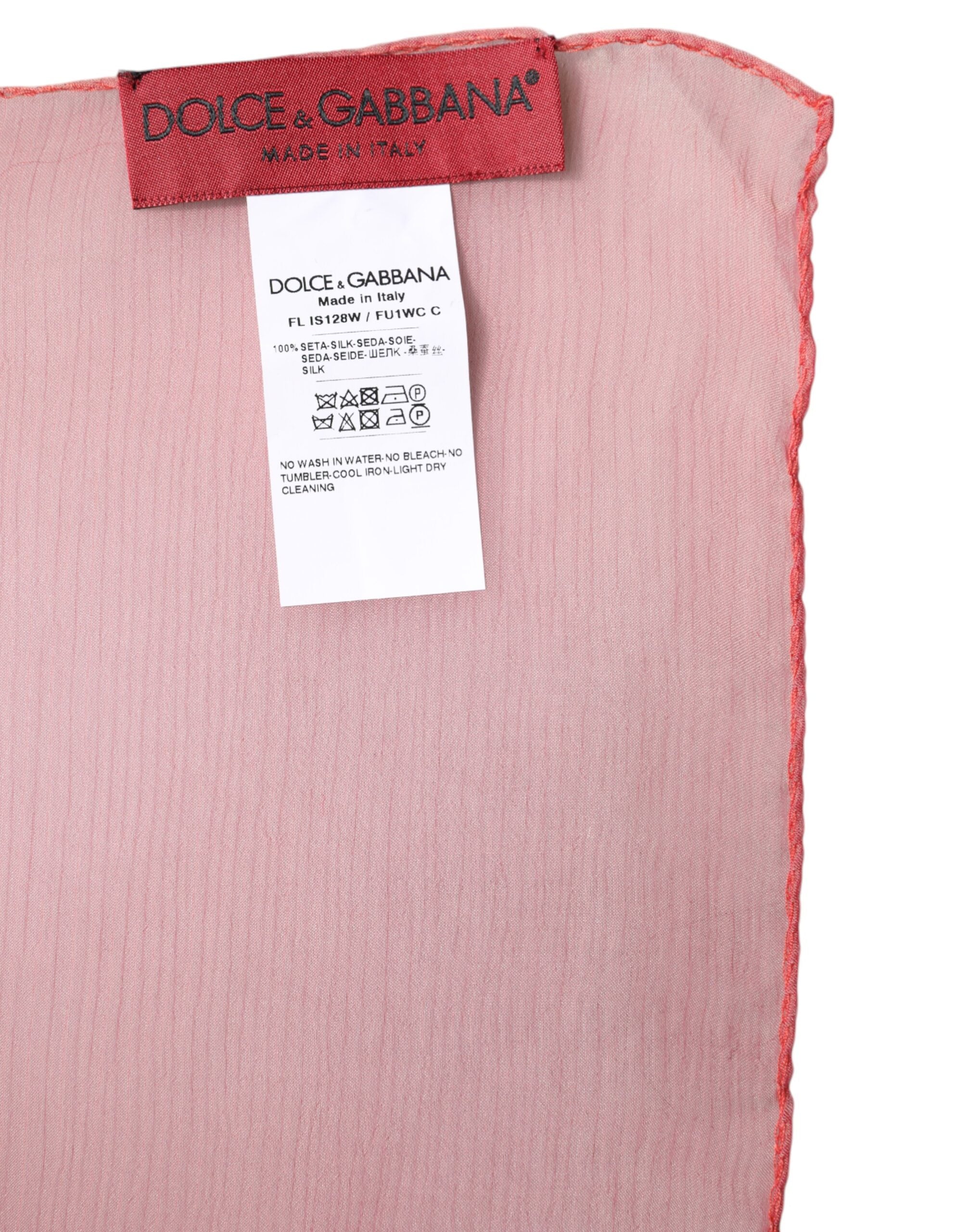 Pink Silk Rectangle Women Wrap Shawl Scarf - ventzia