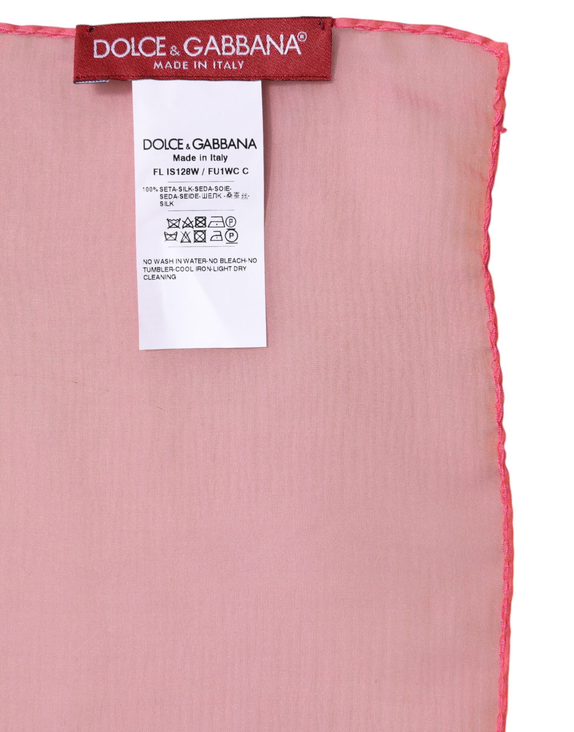Pink Silk Rectangle Women Wrap Shawl Scarf - ventzia