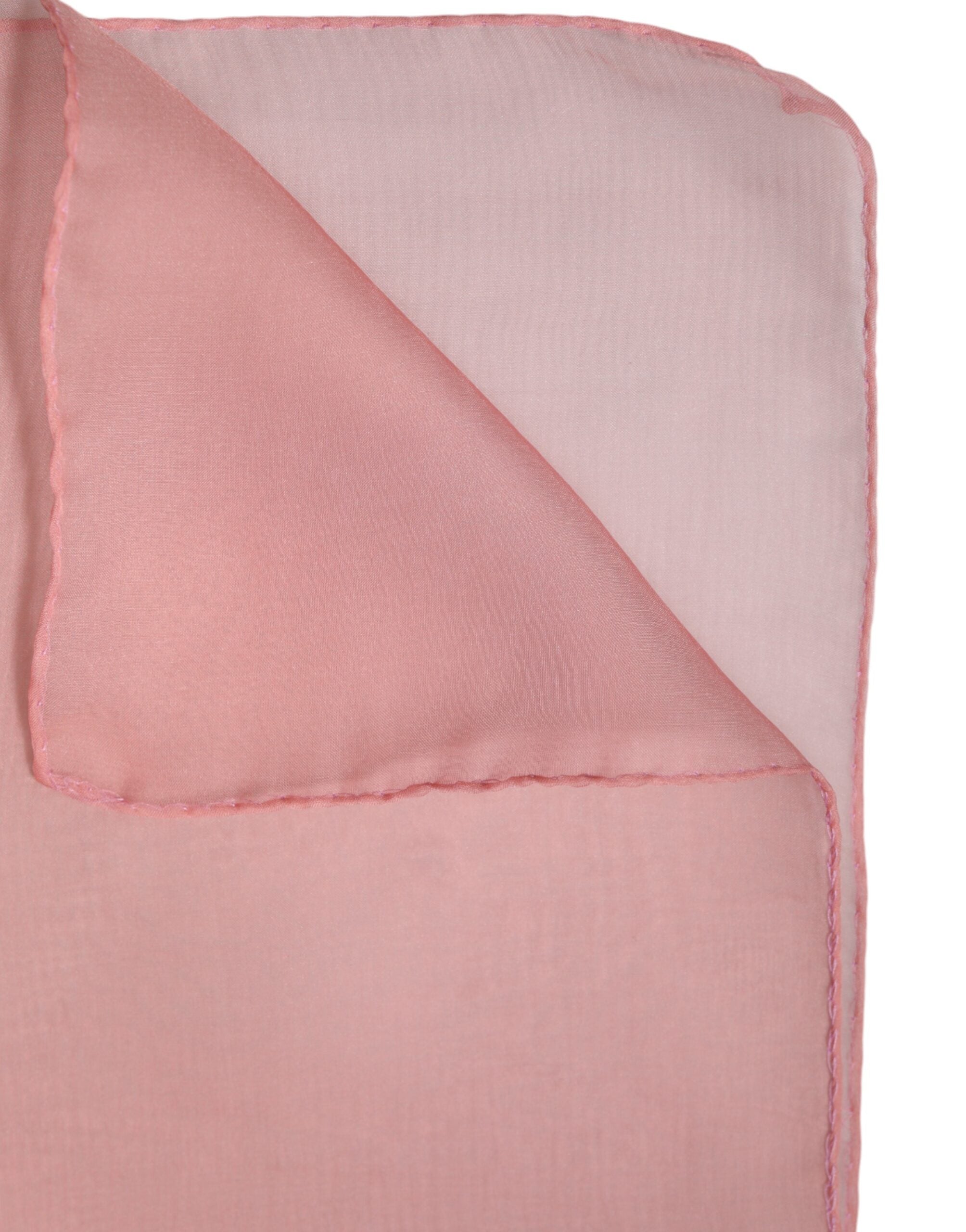 Pink Silk Rectangle Women Wrap Shawl Scarf - ventzia